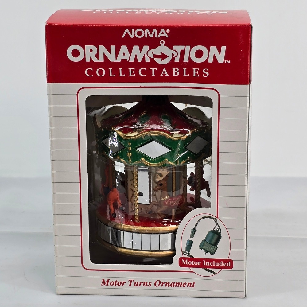 NOMA Ornamotion Reindeer Carousel Rotating Christmas Ornament Motor Included